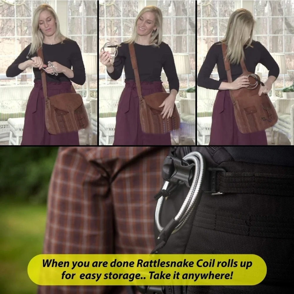 Rattlesnake Coil Phone Holder Charger, Compatible to Apple iPhone Lightning Cabl
